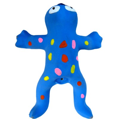 SUPPER FROG LATEX TOY BLUE